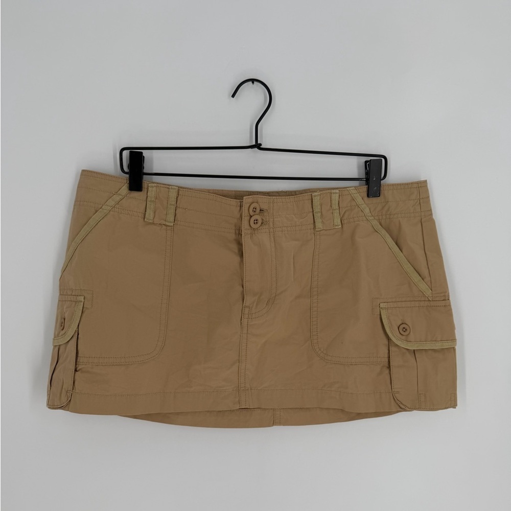 Danielle Guizio Tactical Cargo Mini Skirt In Khaki